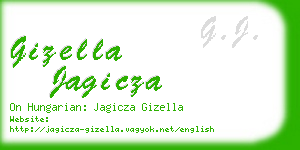 gizella jagicza business card